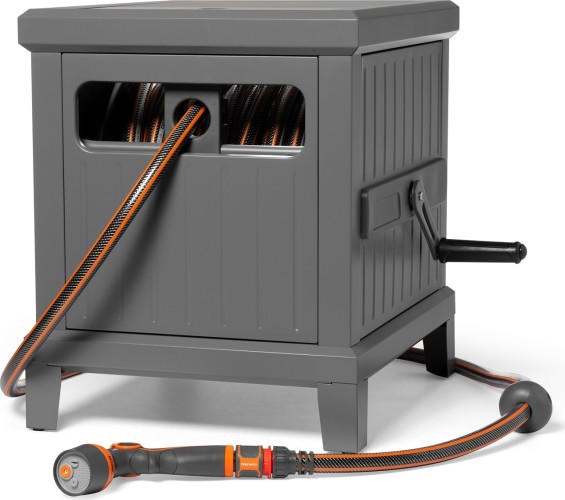 Катушка для шланга DAEWOO DWR 6145 металлическая + шланг 45м и набор для полива - изображение 3