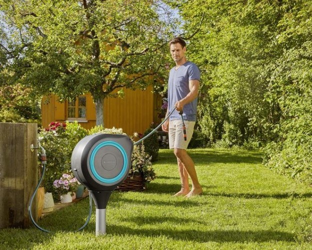Катушка напольная GARDENA RollUp M со шлангом 20 м, голубая 18614-20.000.00 18614-20.000.00 - изображение 5