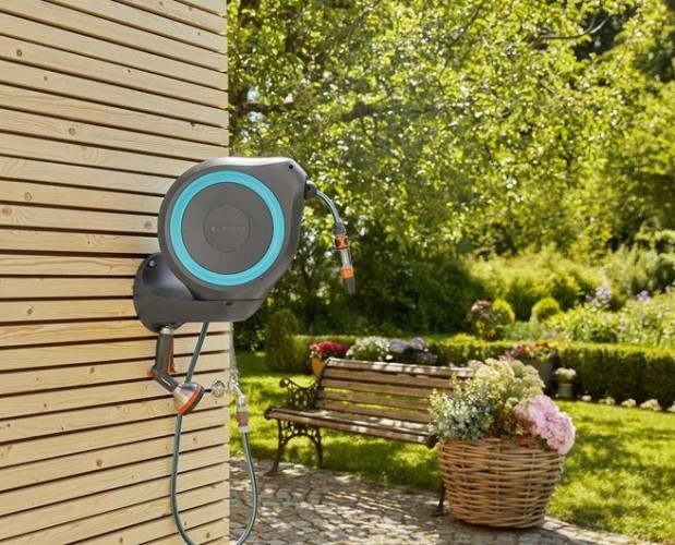 Катушка настенная GARDENA RollUp S со шлангом 15 м, голубая 18600-20.000.00 18600-20.000.00 - изображение 5