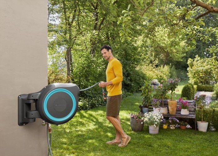 Катушка настенная GARDENA RollUp M/L со шлангом 25 м, голубая 18620-20.000.00 18620-20.000.00 - изображение 4