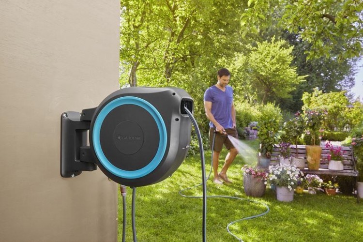 Катушка настенная GARDENA RollUp M/L со шлангом 25 м, голубая 18620-20.000.00 18620-20.000.00 - изображение 3