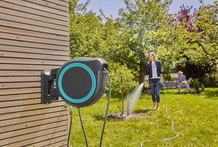 Катушка настенная GARDENA RollUp L со шлангом 30 м, голубая 18625-20.000.00 18625-20.000.00 - изображение 3