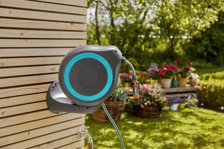 Катушка настенная GARDENA RollUp M со шлангом 20 м, голубая 18610-20.000.00 18610-20.000.00 - изображение 5