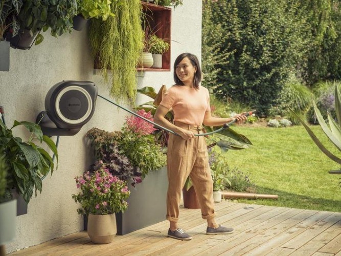 Катушка настенная GARDENA RollUp M со шлангом 20 м, белая 18612-20.000.00 18612-20.000.00 - изображение 4