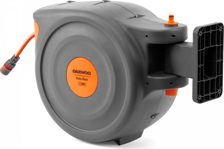 Катушка со шлангом DAEWOO DWR 3040 Auto Reel x40 с пистолетом и коннекторами - изображение 4
