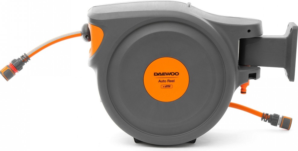 Катушка со шлангом DAEWOO DWR 3025 Auto Reel x25 с пистолетом и коннекторами - изображение 3
