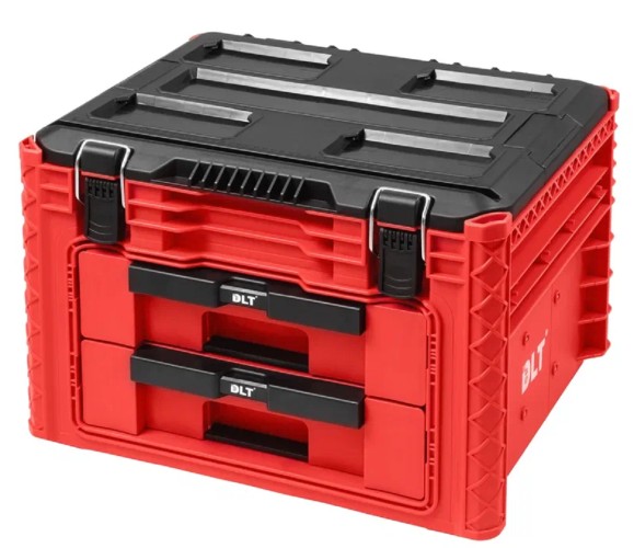 Кейс DLT 57х44х42см для инструментов №1 dlt с выдвижными отсеками 2+1, 4062