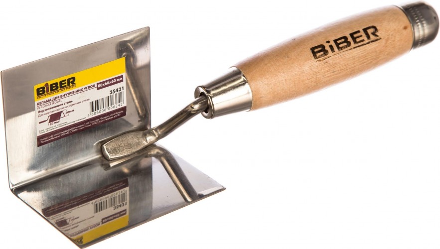 Кельма Biber 35 421 для внутренних углов 80х60х60мм тов-048273