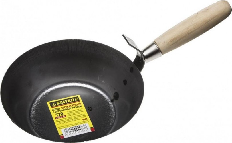 Кельма-ковш STAYER MASTER штукатурный с деревянной ручкой 0824