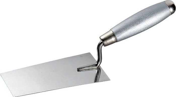 Кельма MATRIX 160х84 мм из нерж. стали, , деревянная ручка 86320