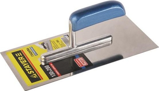 Кельма STAYER Profi 130х280 мм, гладилка штукатурная нержавеющая с дер 0802