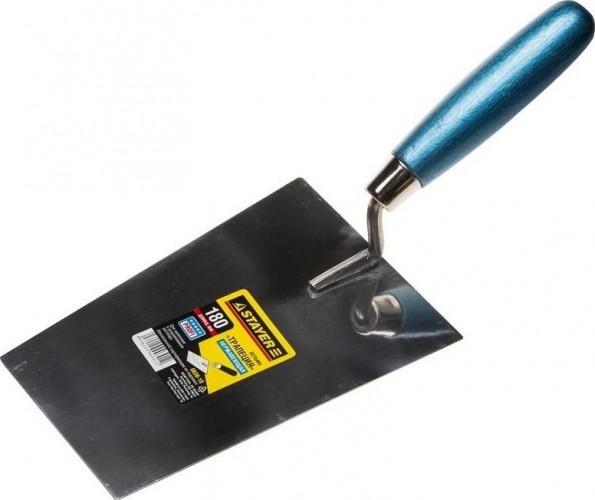 Кельма STAYER PROFI "трапеция", нержавеющее полотно, деревянная рукоят 0830-18