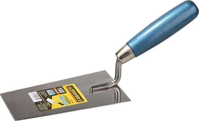 Кельма STAYER PROFI "трапеция", нержавеющее полотно, деревянная рукоят 0830-14