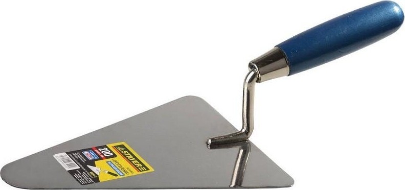 Кельма STAYER PROFI "треугольник", нержавеющее полотно, деревянная рук 0831-2