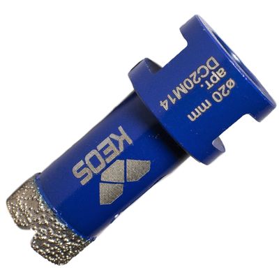 Коронка алмазная по бетону KEOS 1 1/4" 52/450 мм с микроударом (лазерная сварка) - изображение 13