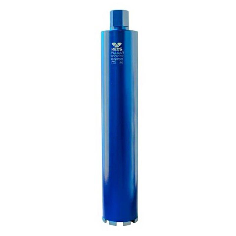 Коронка алмазная по бетону KEOS 1 1/4" 92/450 мм с микроударом (лазерная сварка)