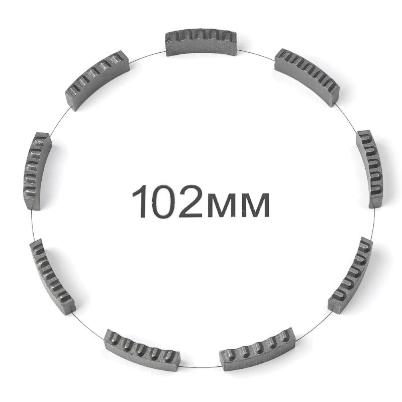 Комплект сегментов KEOS для восстановления алмазной коронки 102мм (9 шт) DS102 - изображение 14
