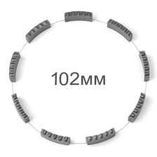 Комплект сегментов KEOS для восстановления алмазной коронки 102мм (9 шт) DS102 - изображение 17