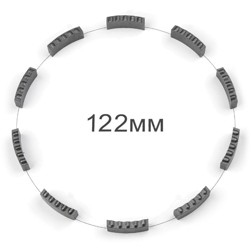 Комплект сегментов KEOS для восстановления алмазной коронки 122мм (10 шт) DS122 - изображение 16
