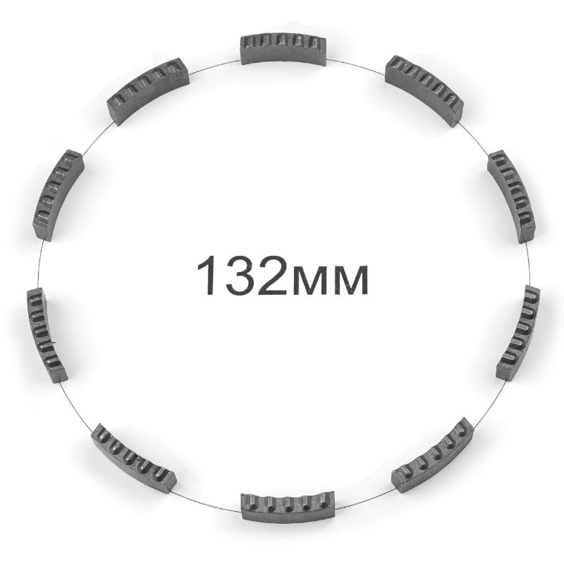 Комплект сегментов KEOS для восстановления алмазной коронки 132мм (10 шт) DS132 - изображение 16