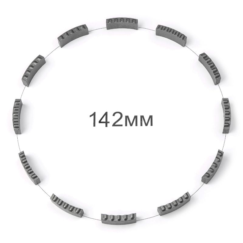 Комплект сегментов KEOS для восстановления алмазной коронки 142мм (12 шт) DS142 - изображение 14