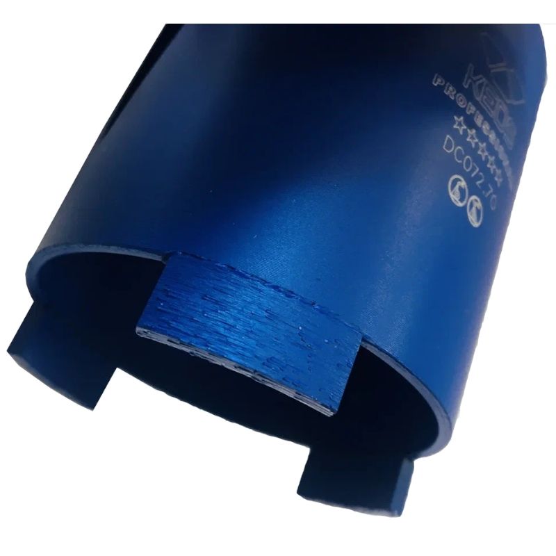 Алмазная коронка по бетону KEOS (сухой рез) М16 72/70 мм в комплекте с переходником для коронок M16-SDS+ - изображение 2