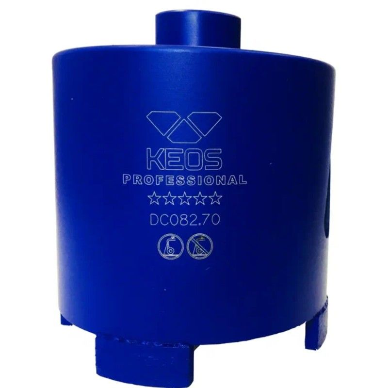 Алмазная коронка по бетону для подрозетников KEOS 82 мм М16 (DC82.70) - изображение 2