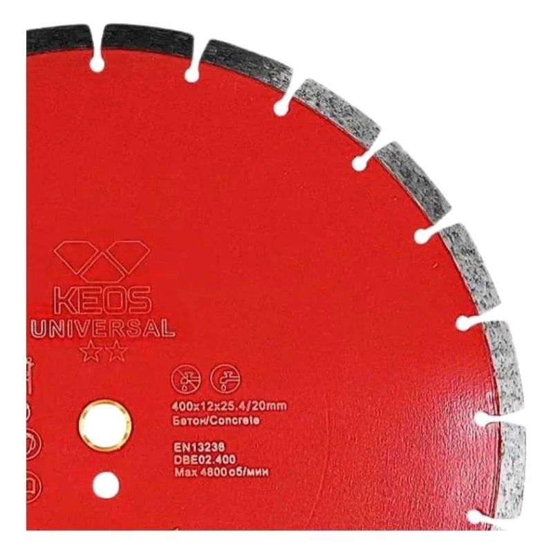 Диск алмазный сегментный (бетон) KEOS ECO 400x25,4x20 мм - изображение 3