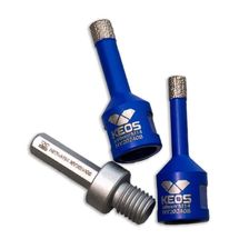 Набор коронок по керамограниту KEOS PRO 6-12мм M14 с воском с переходником (DCK612M14) - изображение 10