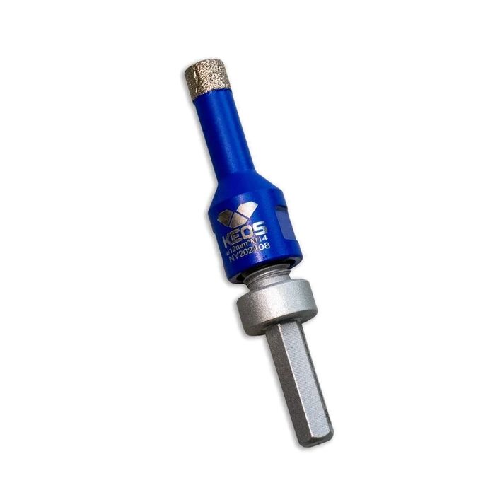 Набор коронок по керамограниту KEOS PRO 6-12мм M14 с воском с переходником (DCK612M14) - изображение 3
