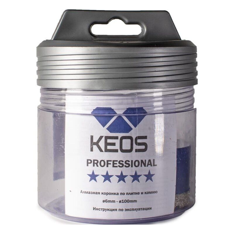 Коронка алмазная по керамограниту KEOS PRO 72мм M14 (DC72M14) - изображение 5