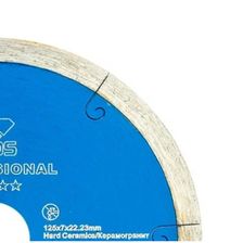 Диск алмазный сплошной (керамогранит) KEOS Professional 125x22,23 мм - изображение 5