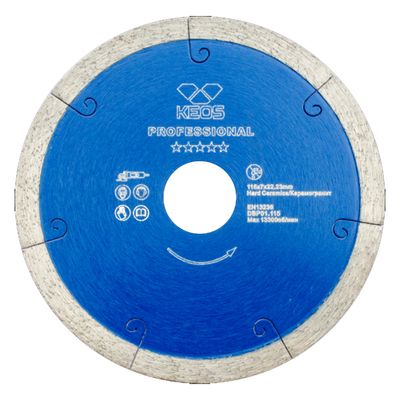 Диск алмазный сплошной (керамогранит) KEOS Professional 230x25,4x22,23 мм - изображение 10