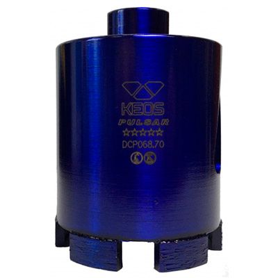 Алмазная коронка для подрозетников KEOS PULSAR 68/70 мм М16 с микроударом