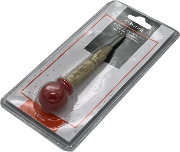 Кернер автоматический Bohre 3,9х12,7х130 с виброгасящим набалдашником d28 КБ003601 - изображение 4