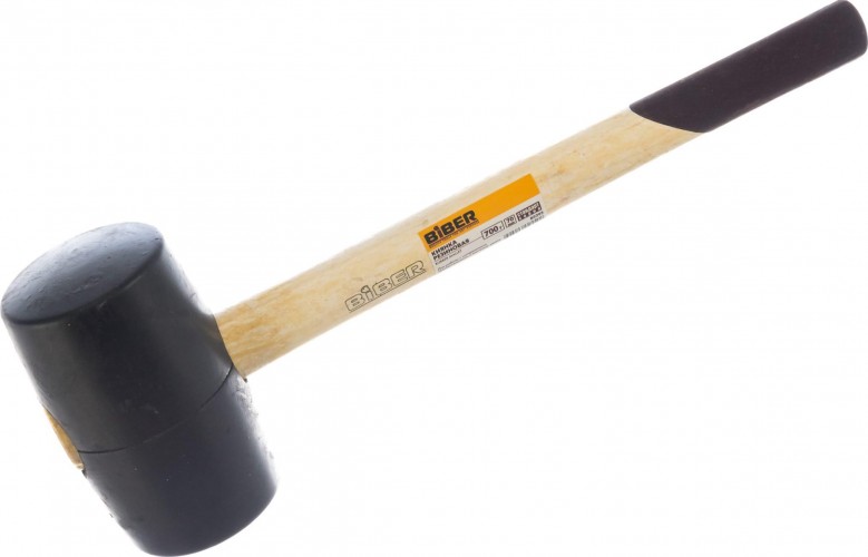 Киянка Biber Стандарт 85393 резиновая, дер. рукоятка 700г (70мм) Тов-080760
