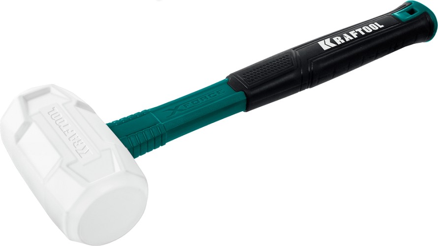 Киянка KRAFTOOL X-FORCE 450 г белая, резиновая 2077-45