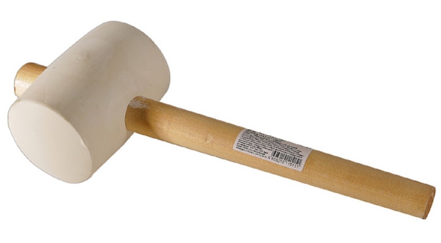 Киянка СОЮЗ 1012-07-1200С распорн деревян. рукоятка d90 мм, бел. резина - изображение 4