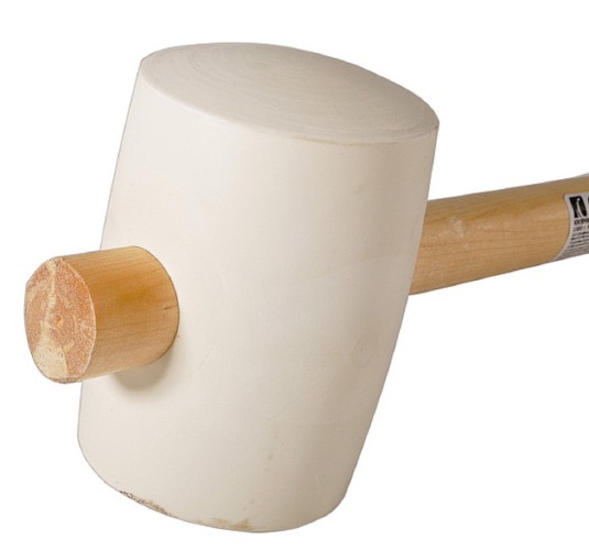 Киянка СОЮЗ 1012-07-1200С распорн деревян. рукоятка d90 мм, бел. резина - изображение 2