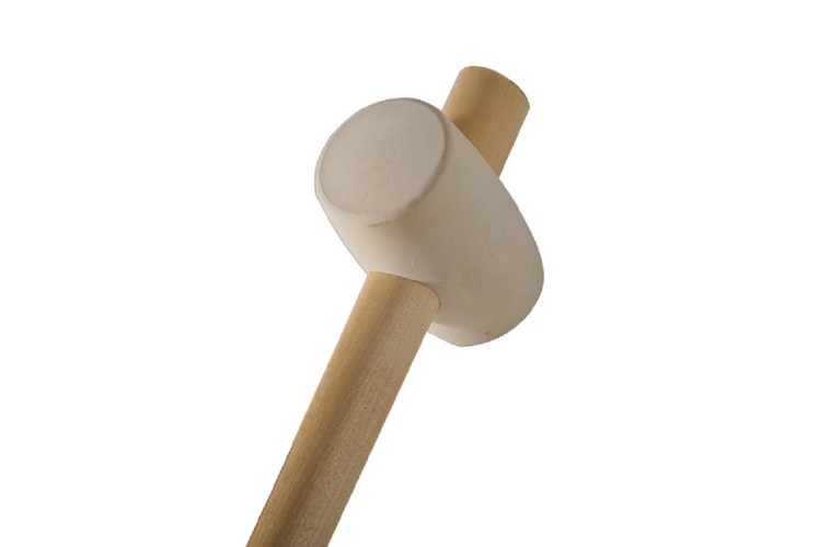 Киянка СОЮЗ 1012-07-230С 230гр, распорная деревян. рукоятка d45 мм, бел. ре - изображение 4