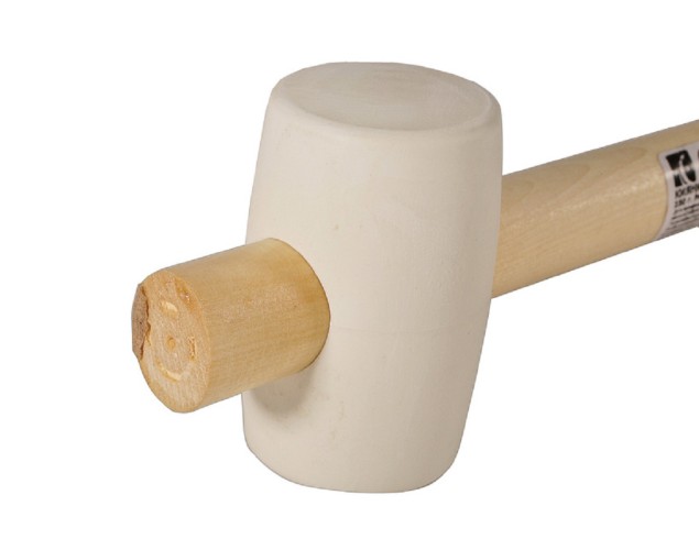 Киянка СОЮЗ 1012-07-230С 230гр, распорная деревян. рукоятка d45 мм, бел. ре - изображение 3