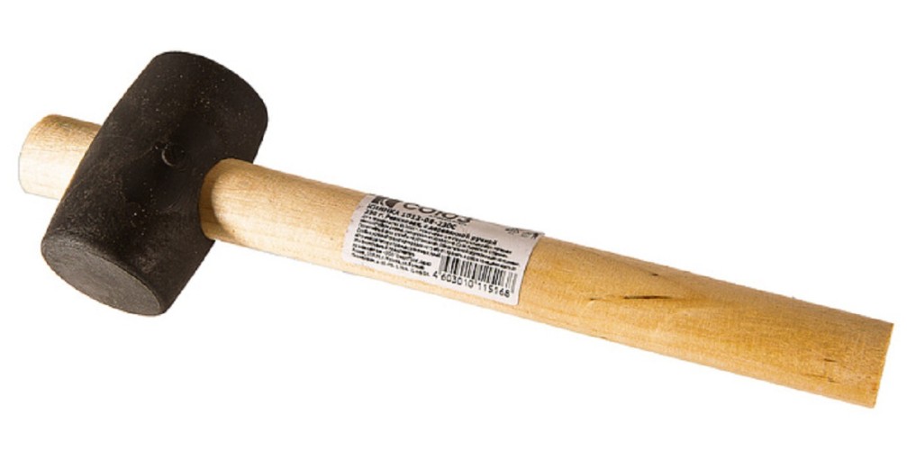 Киянка СОЮЗ 1012-08-230С 230гр, распорная деревян. рукоятка d45 мм, чер. ре - изображение 4