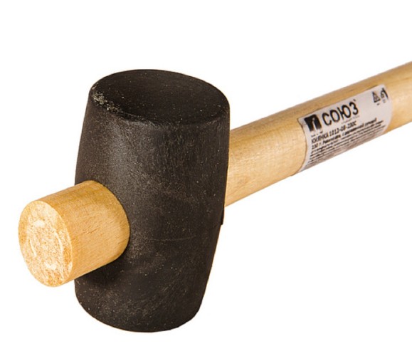 Киянка СОЮЗ 1012-08-230С 230гр, распорная деревян. рукоятка d45 мм, чер. ре - изображение 2