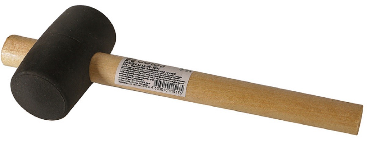 Киянка СОЮЗ 1012-08-300С 300гр, распорная деревян. рукоятка d50 мм, чер рез - изображение 3