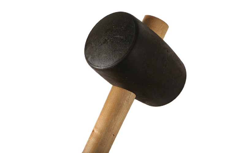 Киянка СОЮЗ 1012-08-910С 910гр, распорная деревян. рукоятка d75 мм, чер. ре - изображение 3