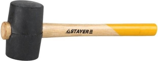 Киянка STAYER MASTER 225г черная резиновая с деревянной рукояткой 20505-40