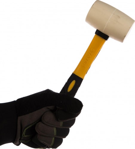 Киянка STAYER MASTER 230г белая резиновая с фиберглассовой рукояткой 20533-230 - изображение 4