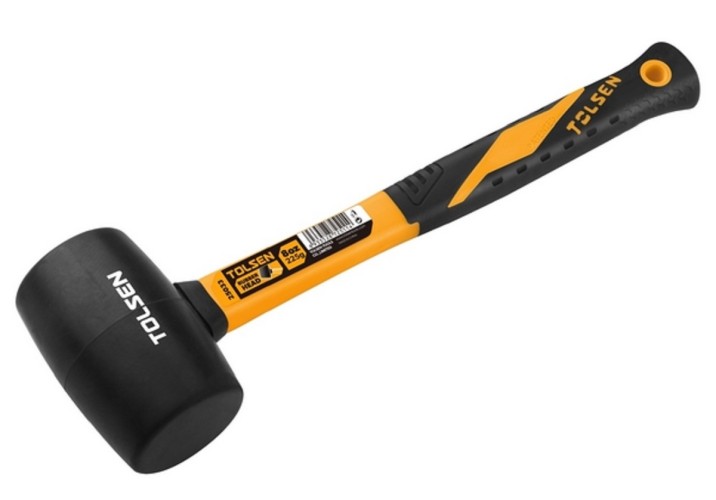 Киянка TOLSEN "GRIPro", 900 г, фибергласовая рукоятка, черная TT25038