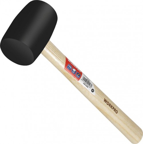 Киянка WORKPRO WP241039 450гр. резиновая, черная - изображение 2