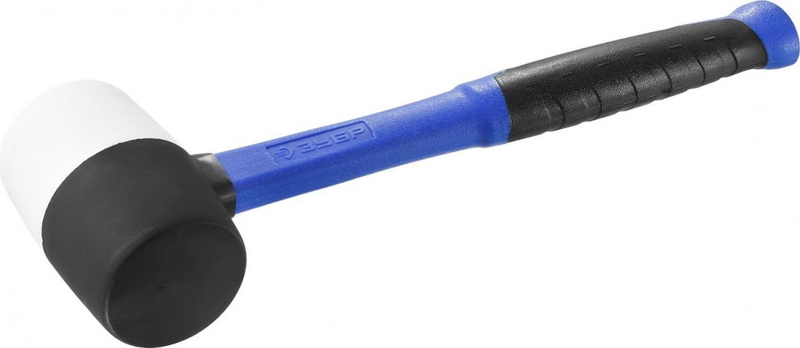 Киянка ЗУБР черная резиновая с фиберглассовой рукояткой, 450г 20532-450_z01